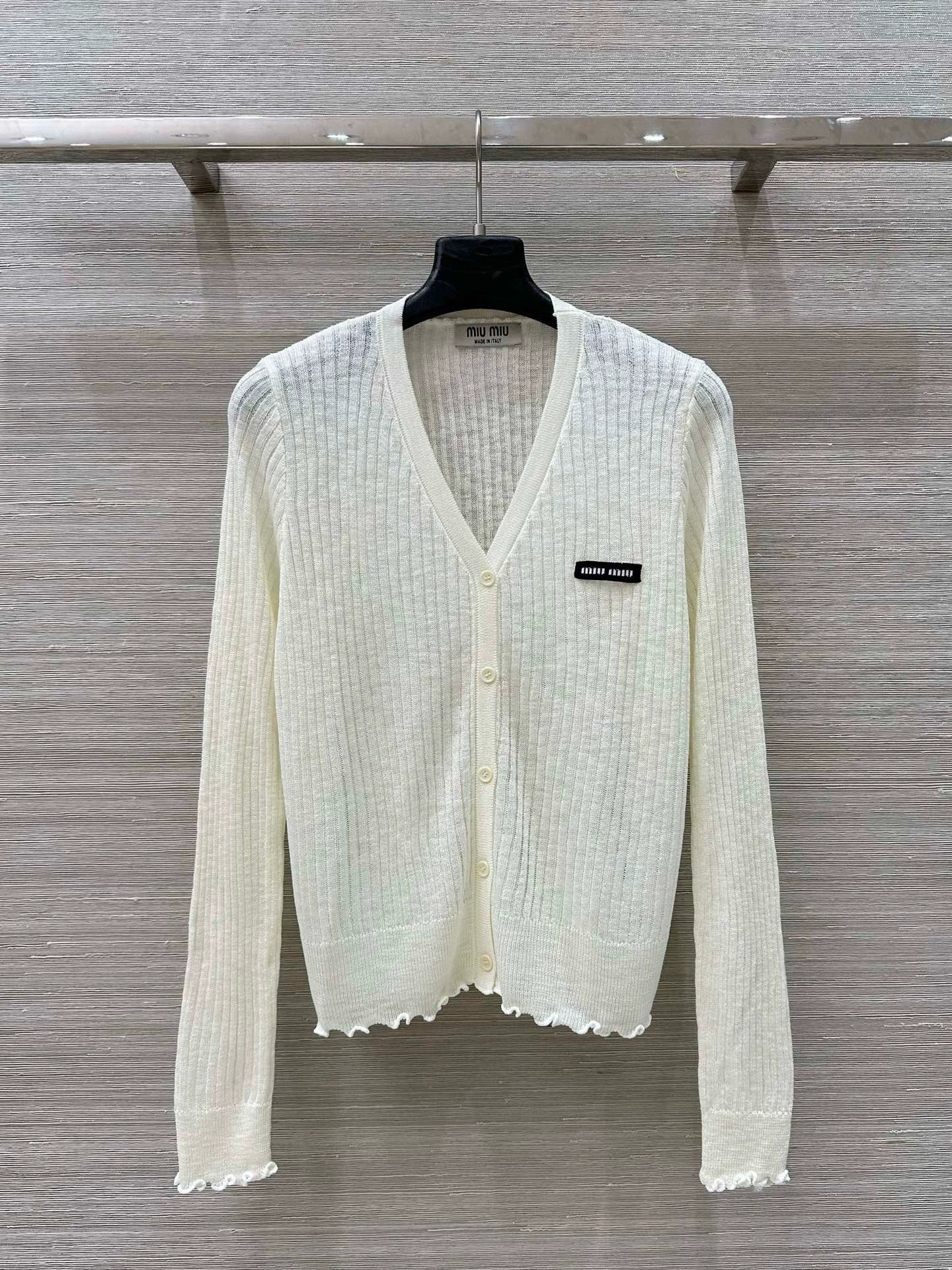 M 25 Lace trim Cardigan(white black pink)