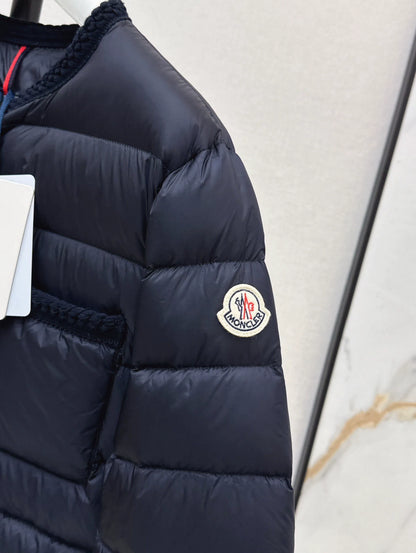 MON 25 Woven patchwork down jacket(BLAKC,NAVY,RED,BEIGI)