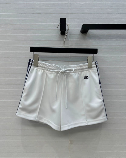 CE 25 New Funky Athletic white little shorts