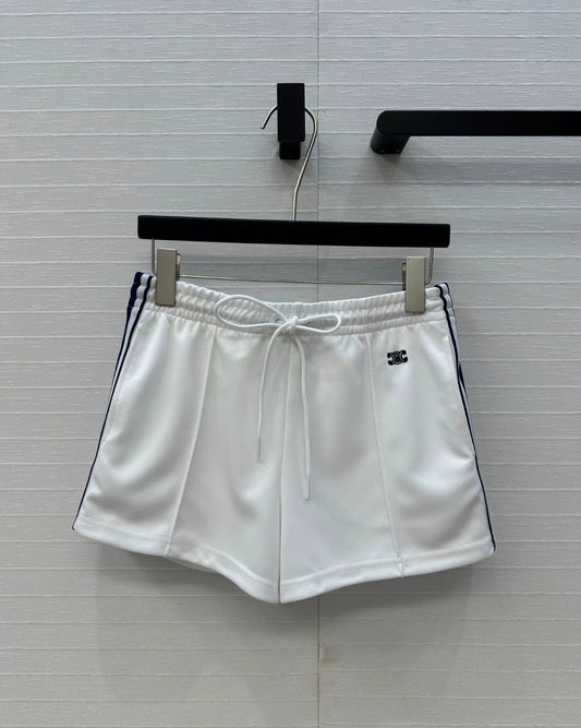 CE 25 New Funky Athletic white little shorts