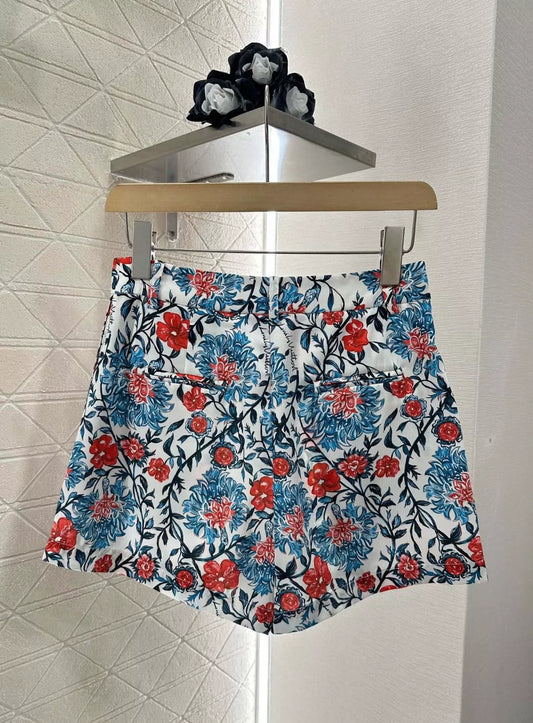 L 25 Floral Prints Shorts
