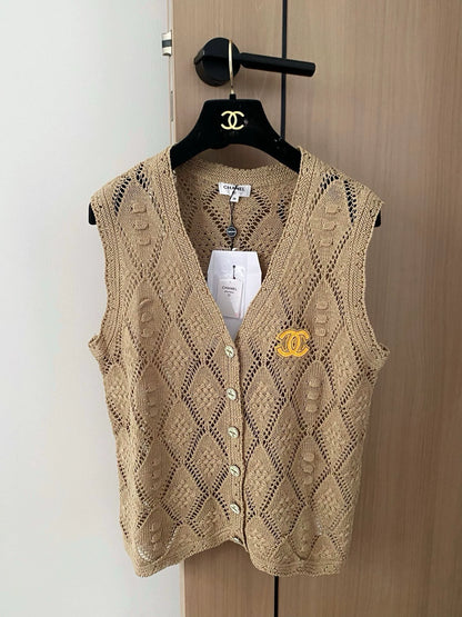 C 25 Flying Swallow Logo Buttons Skeleton Vest
