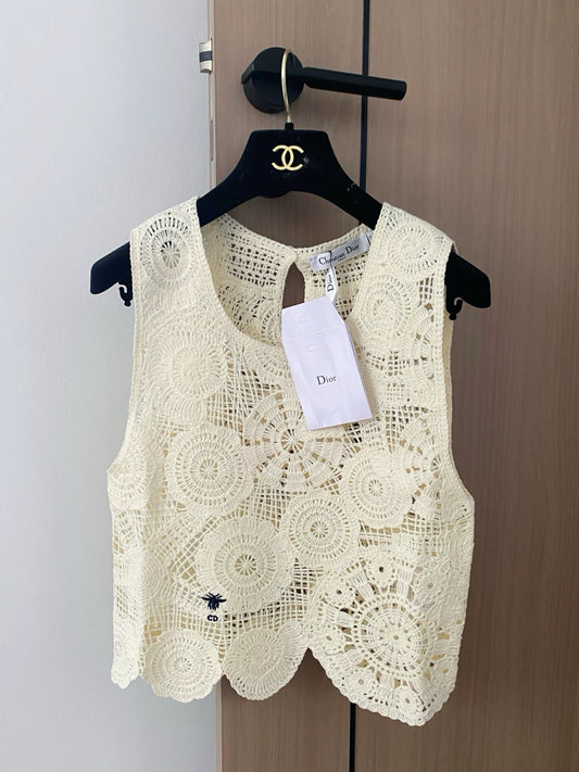 D 25 New Unique Designs Tricolor Tank Top（beige navy pink）