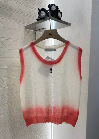 D 25 Summer New Crew neck gradient knit undershirt