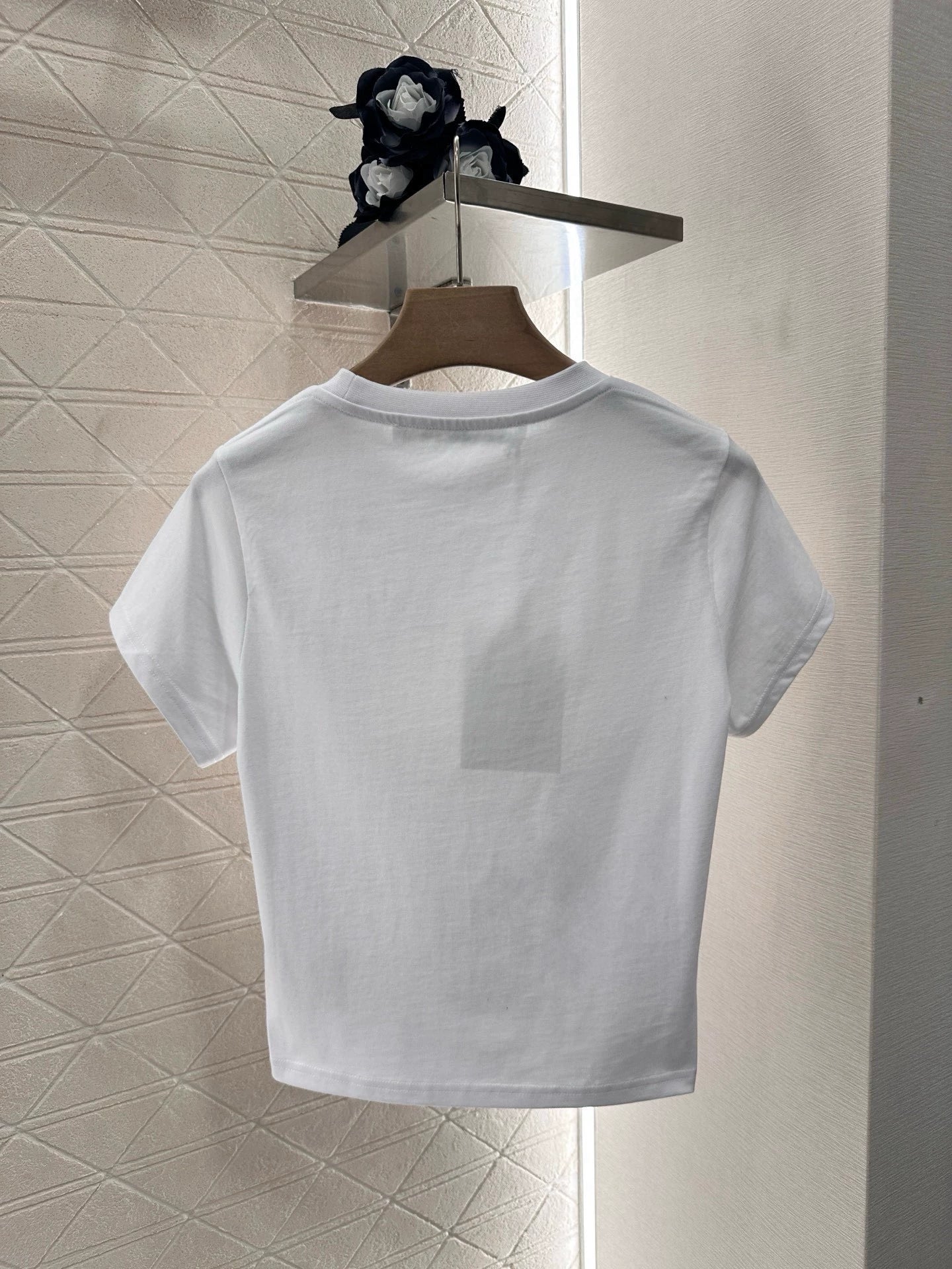 AL 25 Overlap Printed Letters Short Sleeve T-Shirt