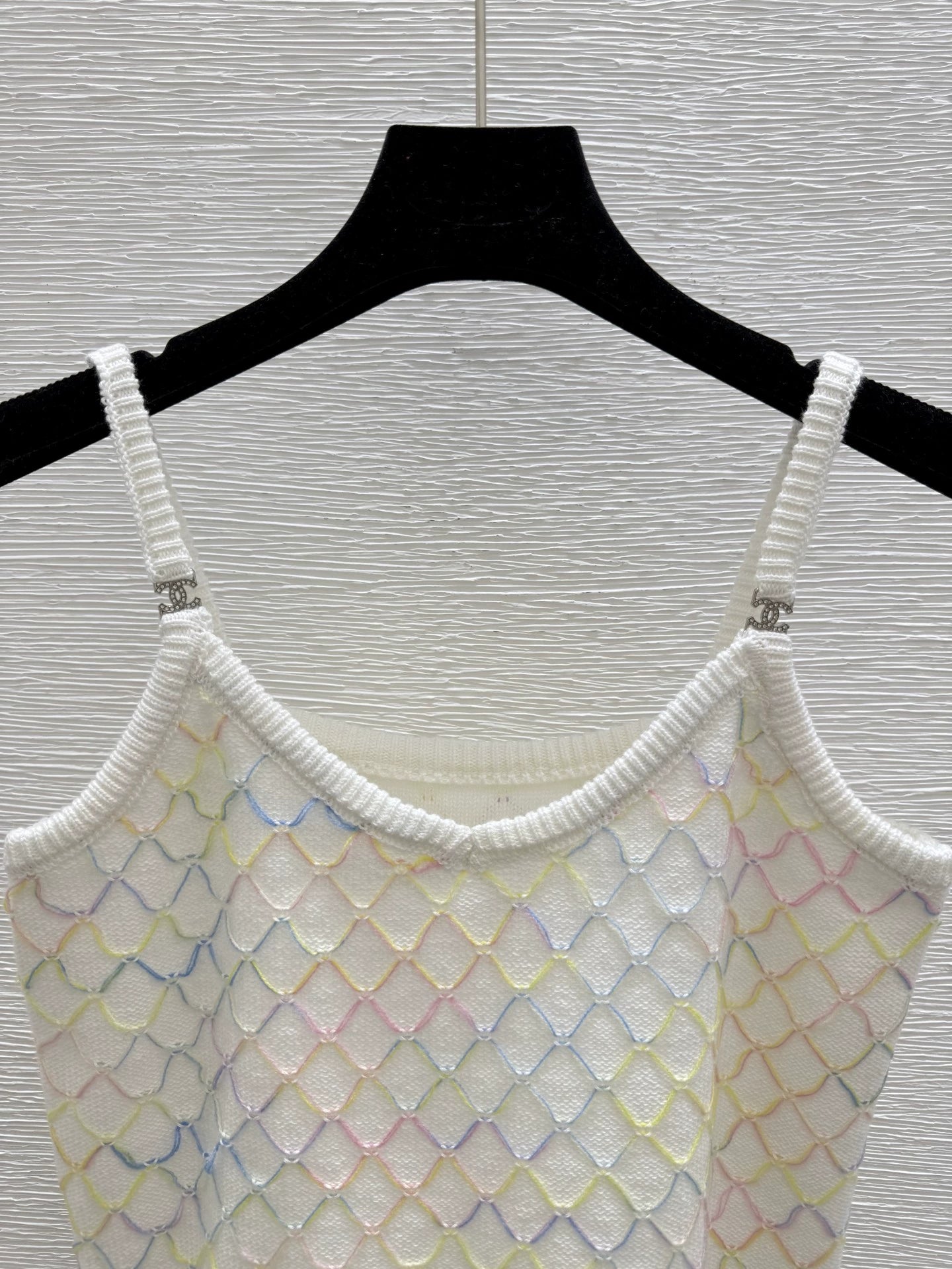 C 25 New Colorful Mesh Knit Suspenders