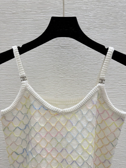 C 25 New Colorful Mesh Knit Suspenders