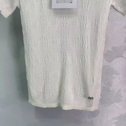 2025 Summer New Round Neck Short Sleeve Tops