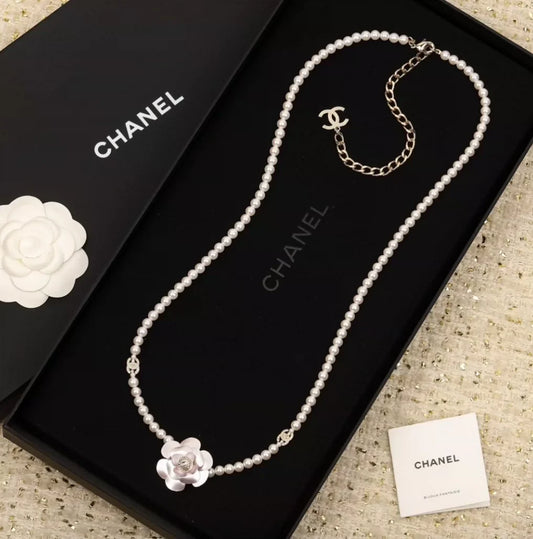 25 Summer new pink camellia multi-purpose waist chain