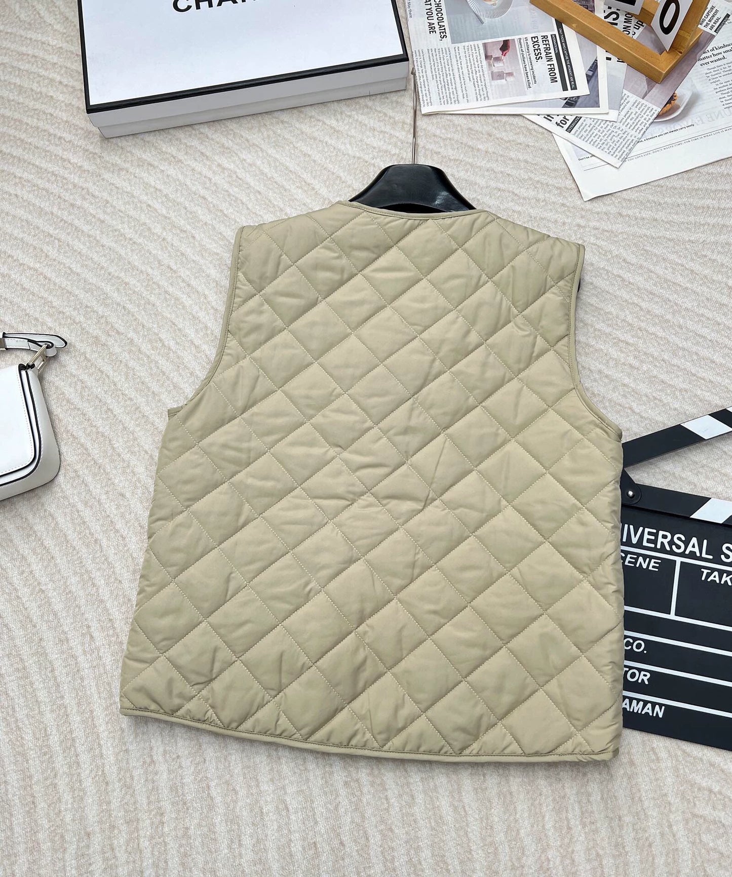 M New Diamond-Patterned Padded Vest