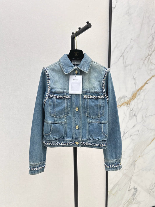 C 25 Early Autumn New Celebrity Style Denim Jacket