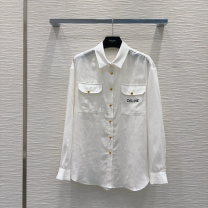 Ce 25 New Pocket Long Sleeve Shirt Shorts Set