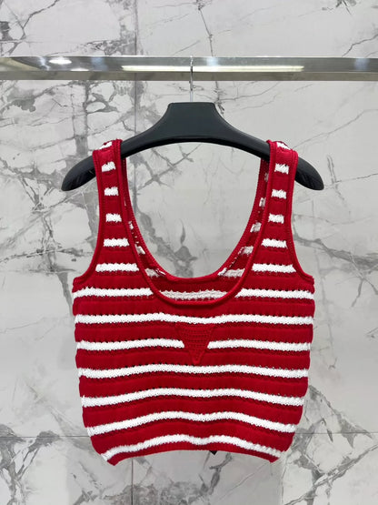 P 25 new cotton crochet mini skirt + vest top set