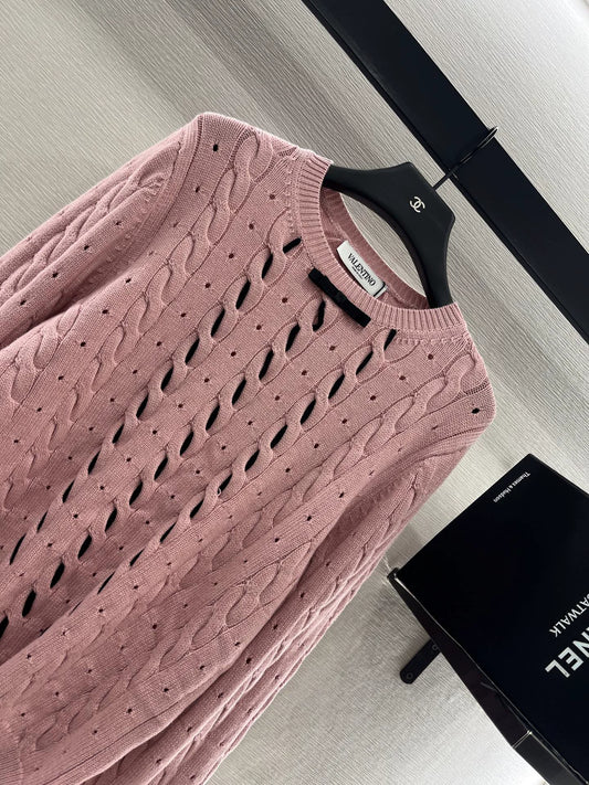 25 Early Autumn New Arrival Cable Ribbon Knitted Pullover Sweater
