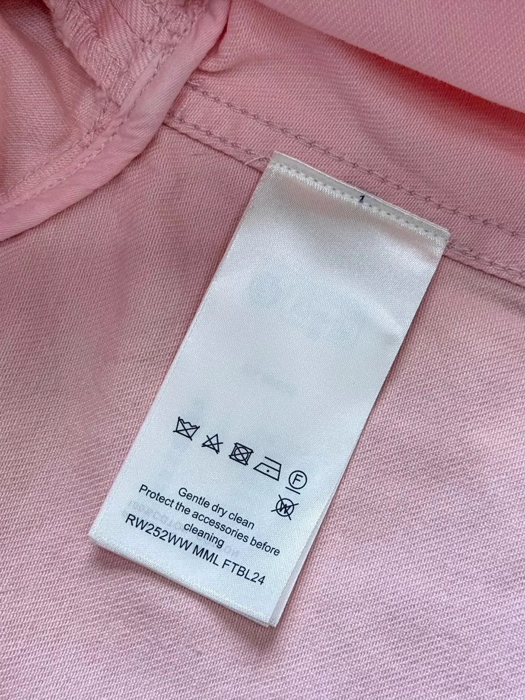 L 25Ss Spring/Summer New Pink Denim + Wide Leg Pants