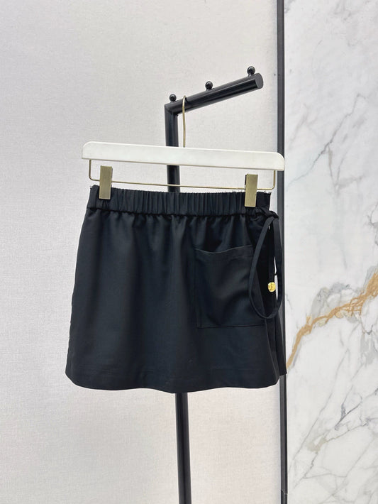 Lo 25 Spring/Summer newest style patchwork pressed pleated skirt hem half skirt
