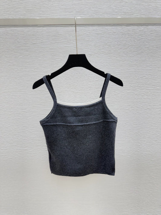 M 25 New Beaded Logo Knit Suspenders