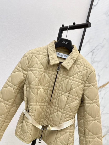 D 25fw Embroidered logo padded jacket