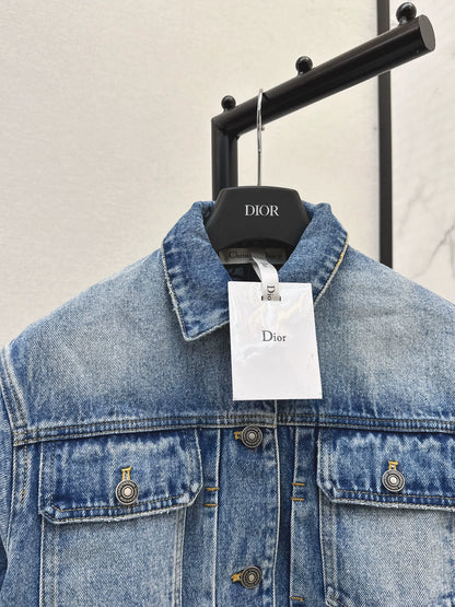 D 25 Denim jacket + straight pants set