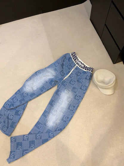 D 25 New Elastic Webbing Tencel Jeans