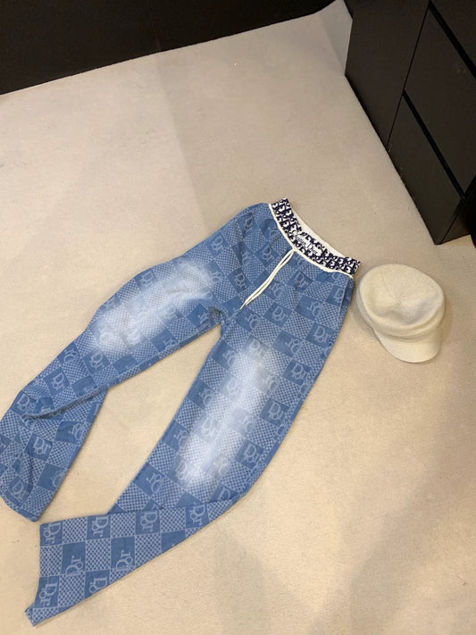 D 25 New Elastic Webbing Tencel Jeans