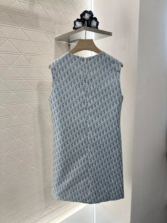 D 25 spring and summer new jacquard undershirt dress