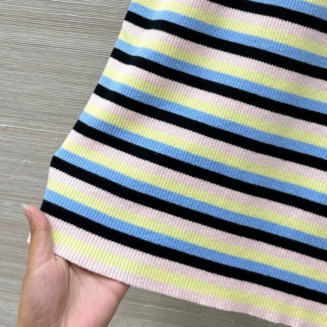 C 25 Burst New Design Striped Tank Top