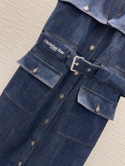 D 25 Super chic new denim dress!