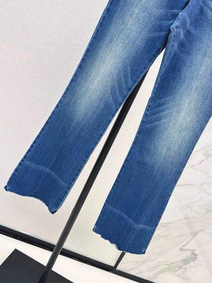 chl 25 spring and summer new Slim high waist denim pencil pants