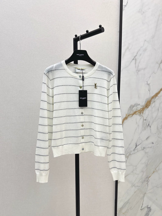 Y 25 new striped knitted cardigan