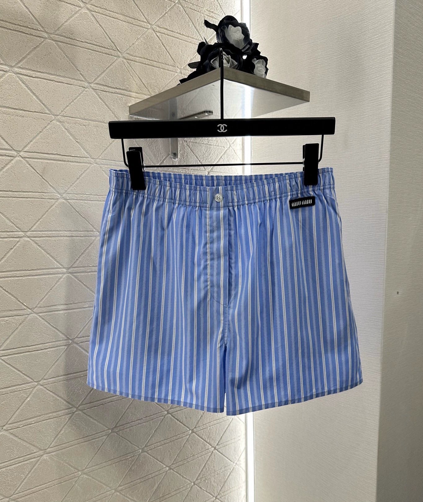 M 25 Lace suspender shorts set