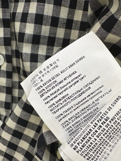 m 2025 Summer New Plaid Suit Loose Shirt + Mini Skirt