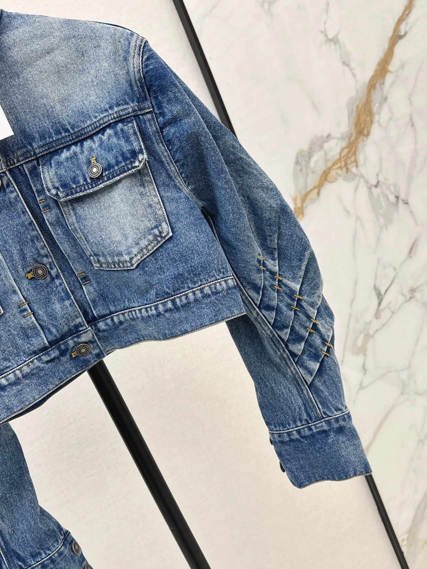 D 25 Denim jacket + straight pants set