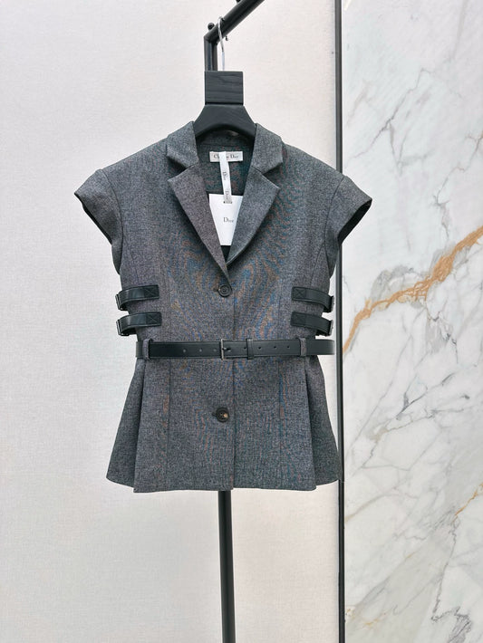 D 25 Spring/Summer New Drop-Sleeve Suit Short Jacket + Half Skirt