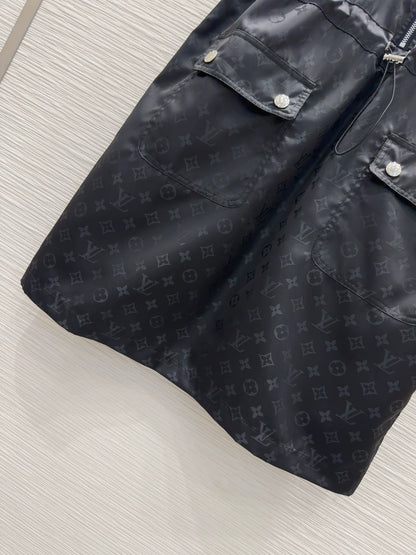 L 25 New Short Sleeve Zipper Dresses