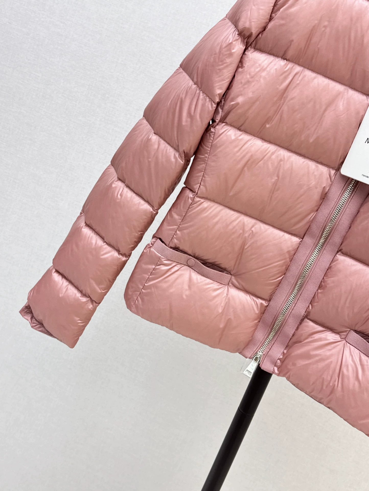 MON 25fw Simple round neck down jacket(BLACK/PINK/BROWN)