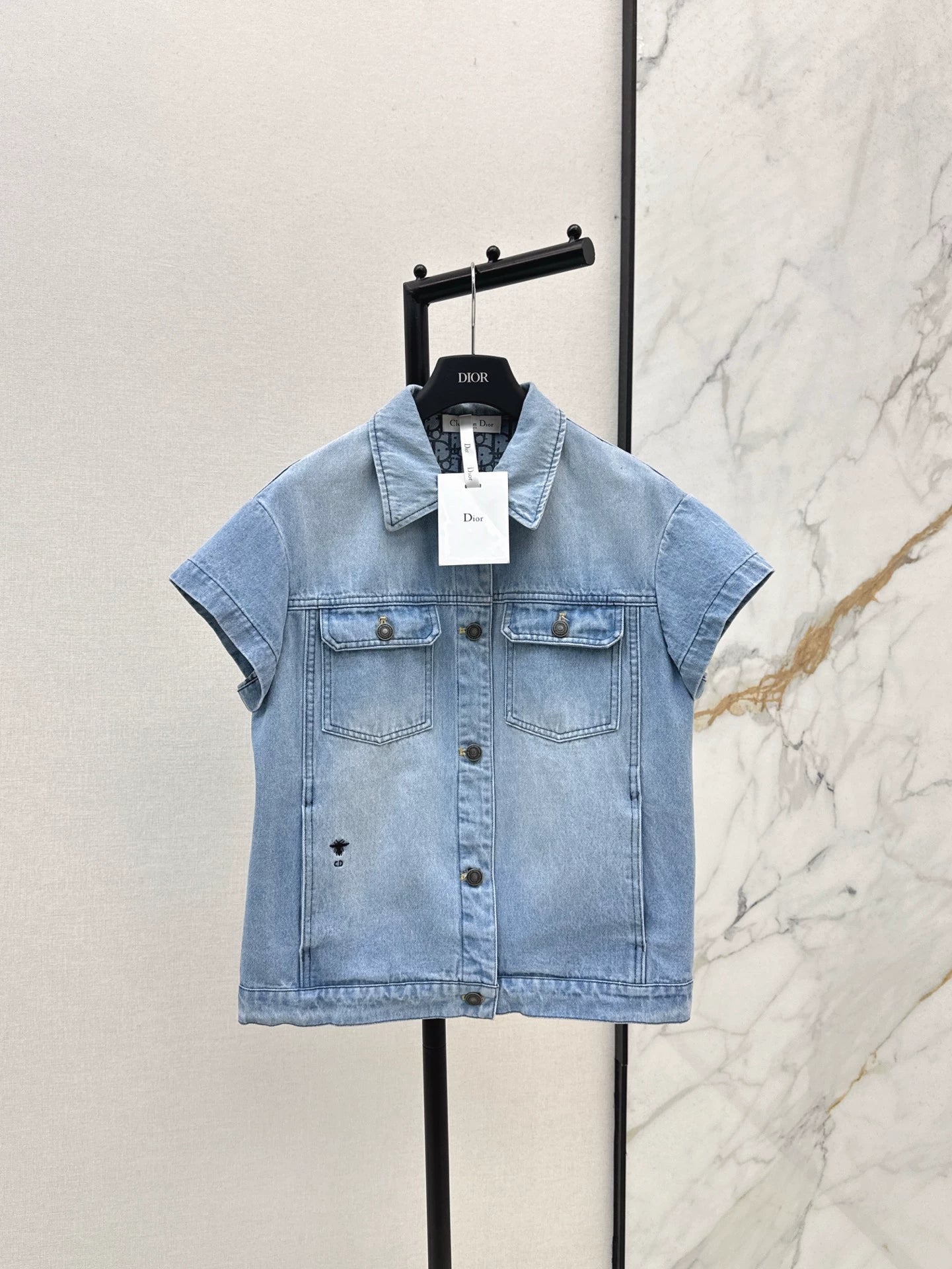D 25 spring and summer new cowboy short-sleeved jacket