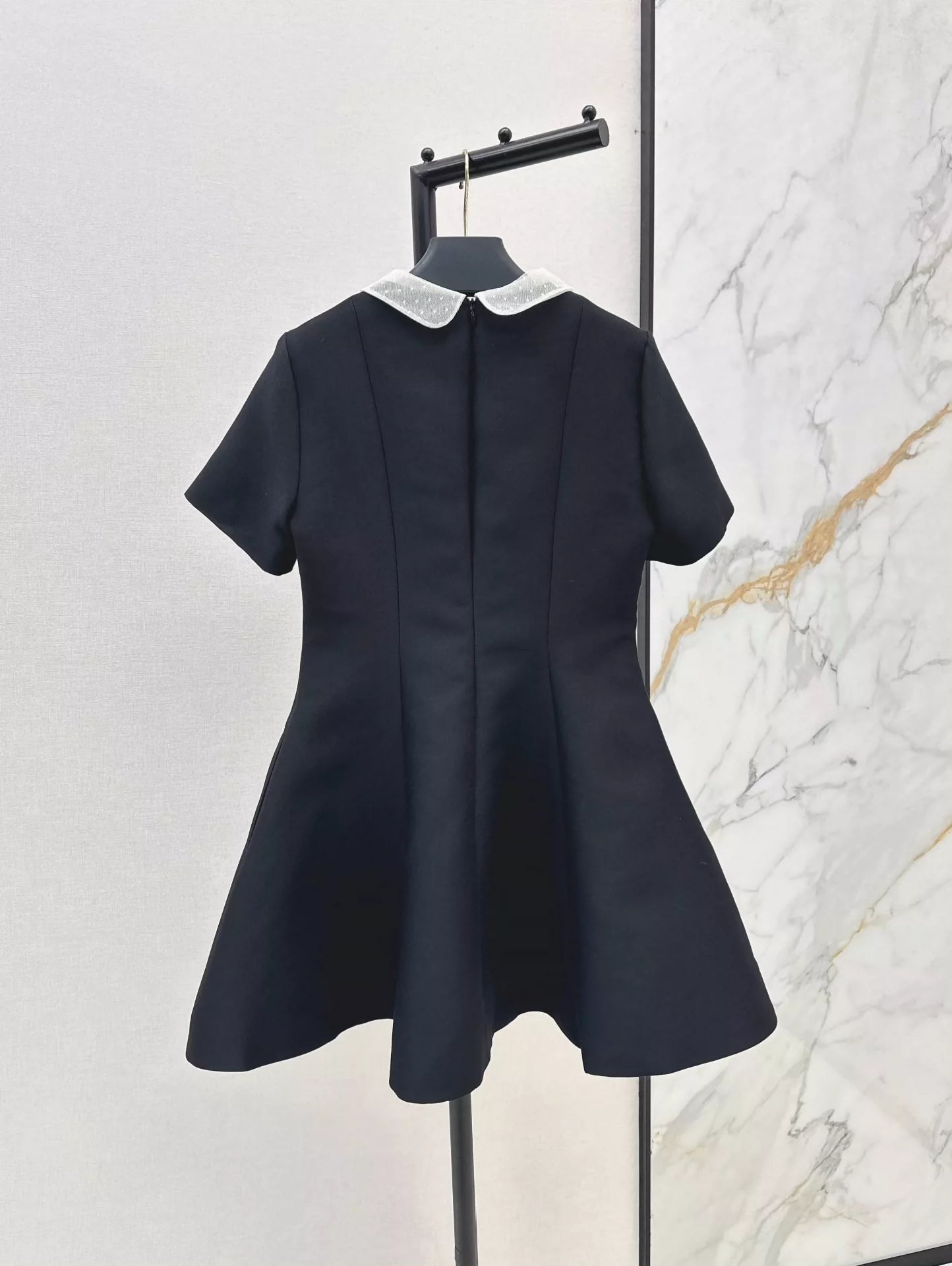 V 25 Spring/Summer Embroidered Lace Collar Doll Style Short Sleeve Dresses