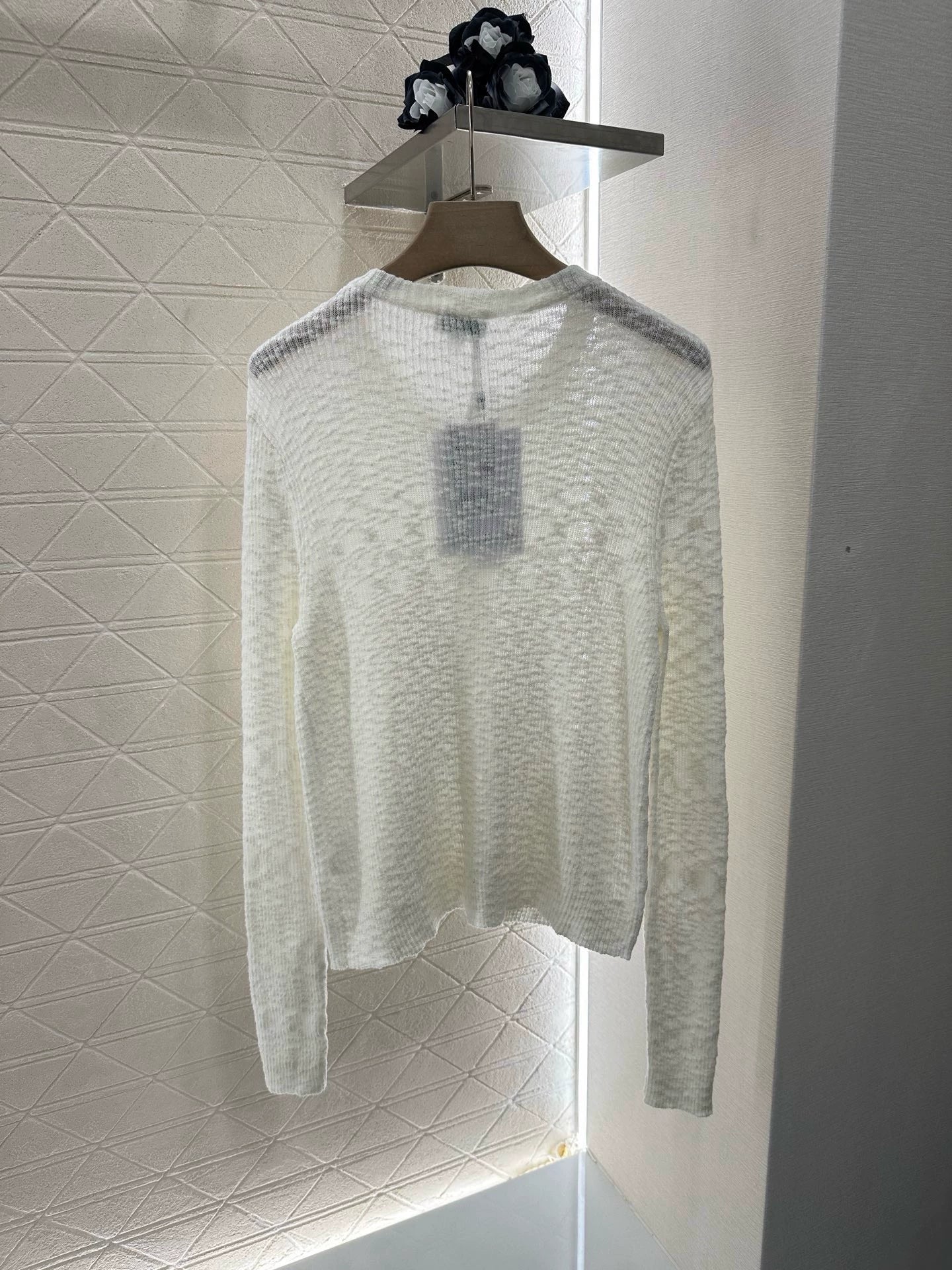 C 25 New Grain Textured Knit Cardigan