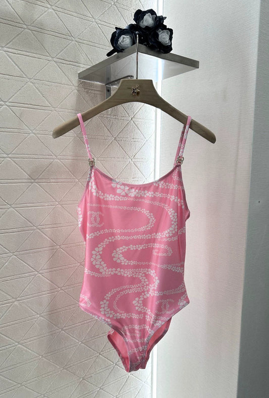 C 25 New Printed Halter Swimsuit