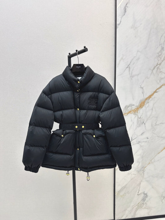 Ce 25 Stand collar waisted down jacket