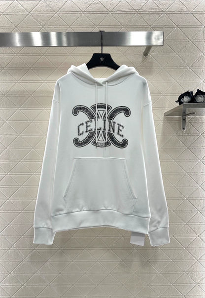 Ce 25 Hooded lettered sweatshirt