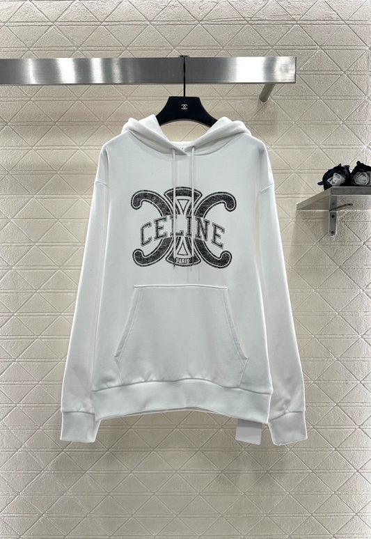 Ce 25 Hooded lettered sweatshirt