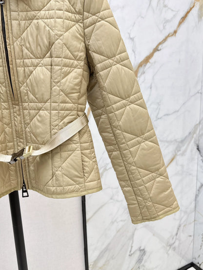 D 25fw Embroidered logo padded jacket