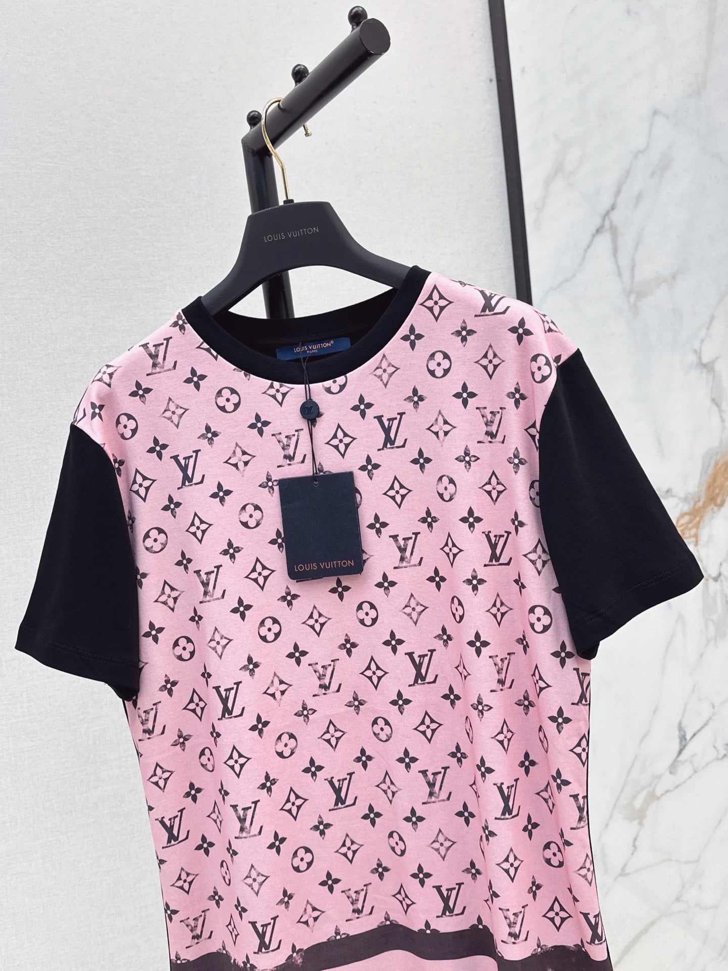 L 25 Printed knitted short sleeves