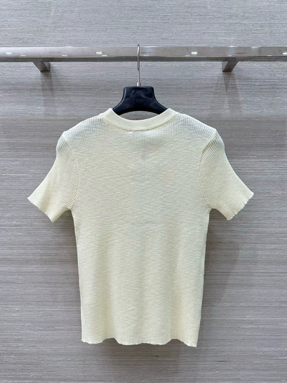 C 25 Dopamine Colorway Strick-Kurzarmoberteil