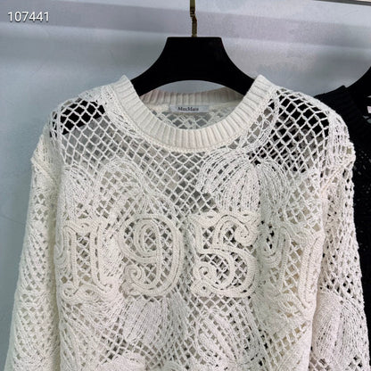 Ma 25 1961 Resort Style Flower Crafted Hollow Crochet Top!