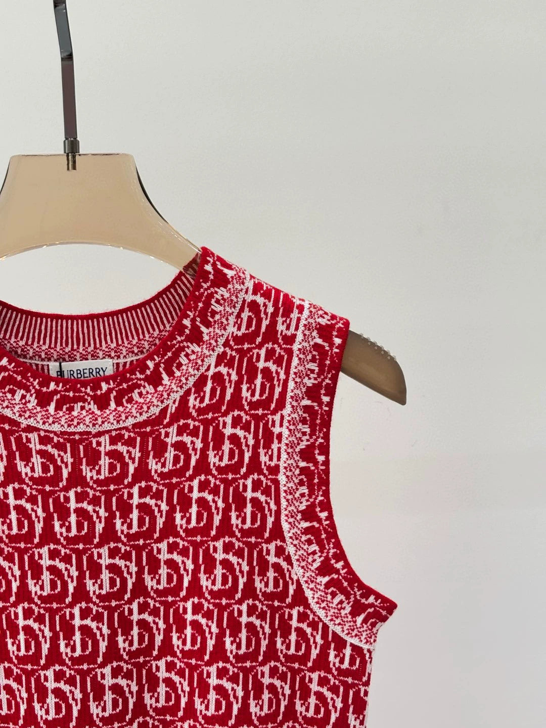 Bu 25 Early spring new round neck letter logo jacquard full print dresses