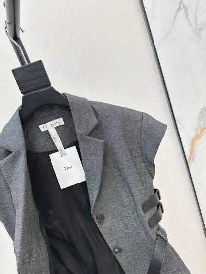 D 25 Spring/Summer New Drop-Sleeve Suit Short Jacket + Half Skirt