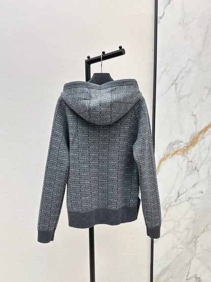 Pr 25 Double-faced wool coat with monogram